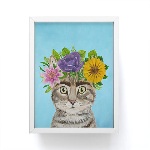 Coco de Paris Frida Kahlo Cat Framed Mini Art Print