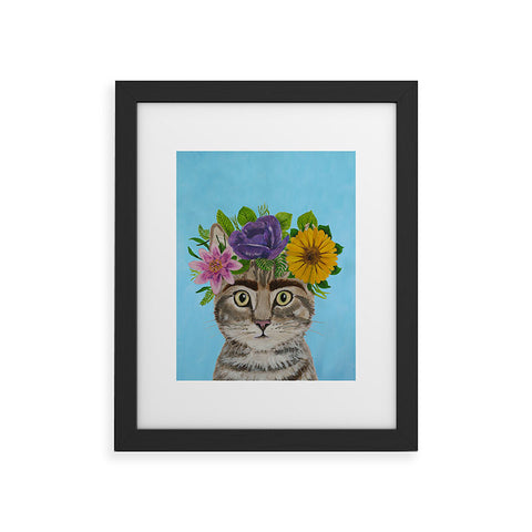 Coco de Paris Frida Kahlo Cat Framed Art Print