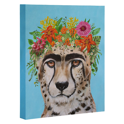 Coco de Paris Frida Kahlo Cheetah Art Canvas