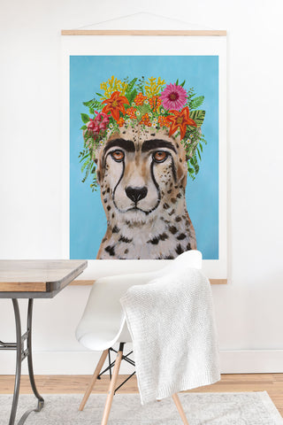 Coco de Paris Frida Kahlo Cheetah Art Print And Hanger