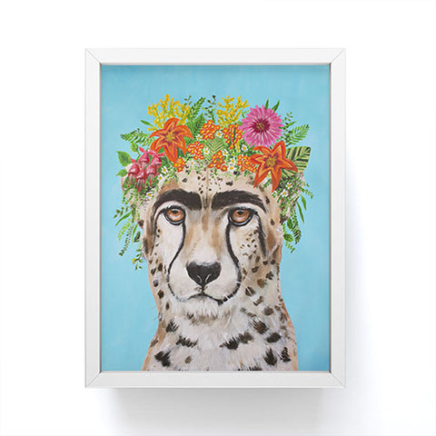 Coco de Paris Frida Kahlo Cheetah Framed Mini Art Print