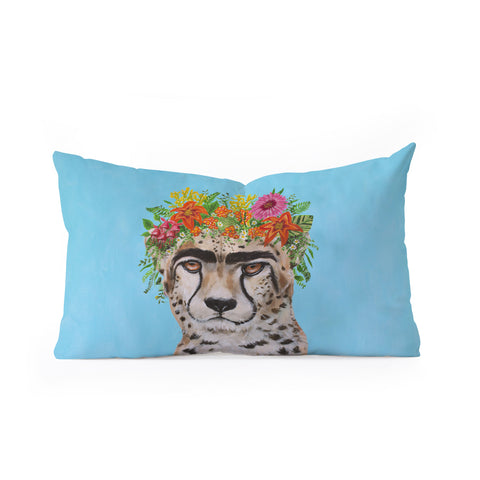 Coco de Paris Frida Kahlo Cheetah Oblong Throw Pillow