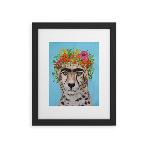 Coco de Paris Frida Kahlo Cheetah Framed Art Print