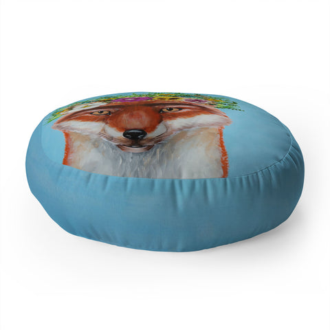 Coco de Paris Frida Kahlo Fox Floor Pillow Round