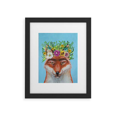 Coco de Paris Frida Kahlo Fox Framed Art Print
