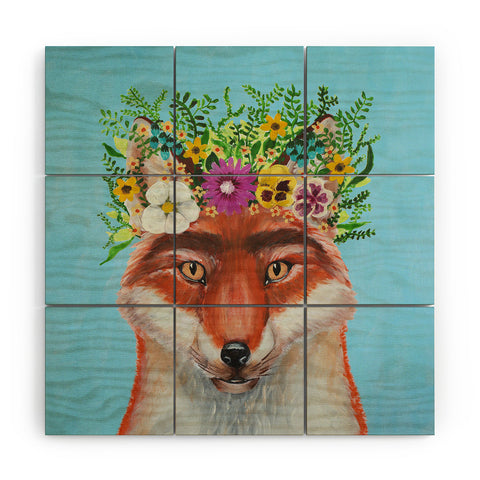 Coco de Paris Frida Kahlo Fox Wood Wall Mural