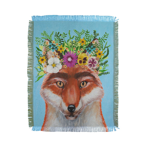 Coco de Paris Frida Kahlo Fox Throw Blanket