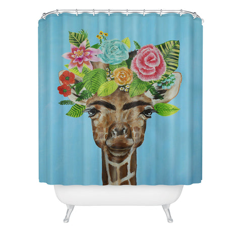 Coco de Paris Frida Kahlo Giraffe Shower Curtain
