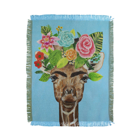 Coco de Paris Frida Kahlo Giraffe Throw Blanket