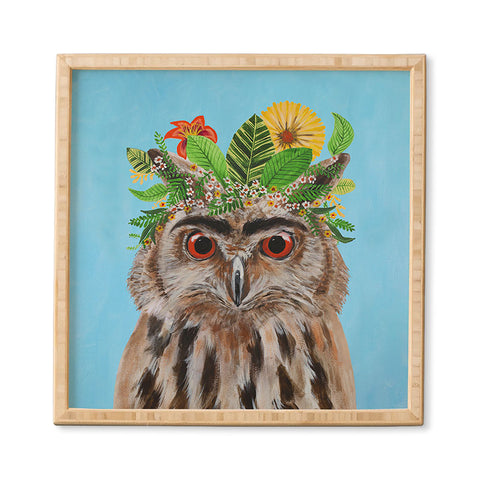 Coco de Paris Frida Kahlo Owl Framed Wall Art