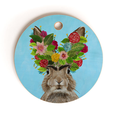 Coco de Paris Frida Kahlo Rabbit Cutting Board Round