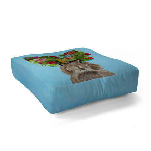 Coco de Paris Frida Kahlo Rabbit Floor Pillow Square