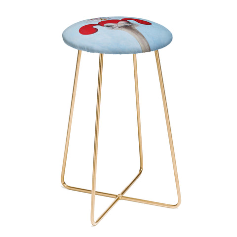 Coco de Paris Funny ostrich with stacking teacups Counter Stool