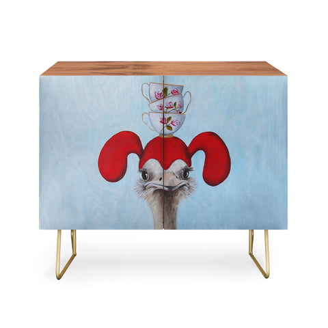 Coco de Paris Funny ostrich with stacking teacups Credenza