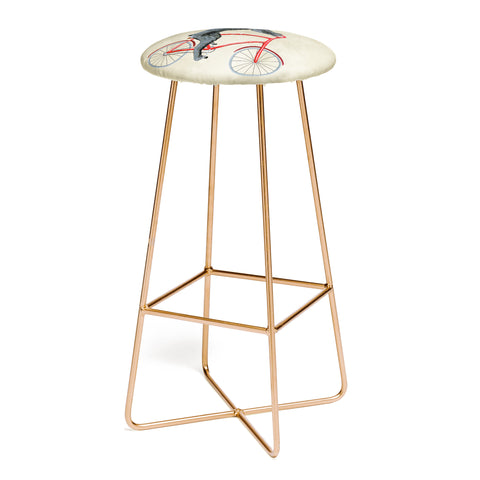 Coco de Paris Giant schnauzer on bicycle Bar Stool