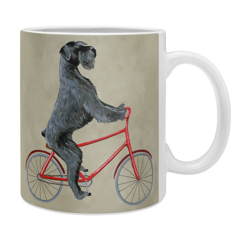 Coco de Paris Giant schnauzer on bicycle Coffee Mug
