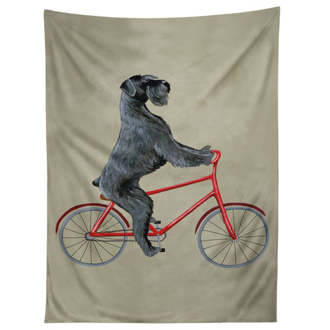 Coco de Paris Giant schnauzer on bicycle Tapestry
