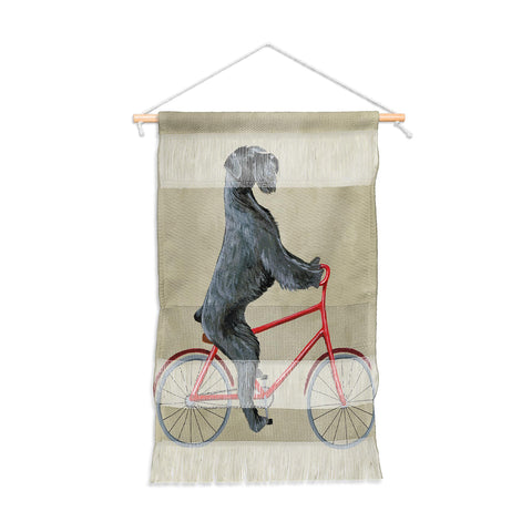 Coco de Paris Giant schnauzer on bicycle Wall Hanging Portrait