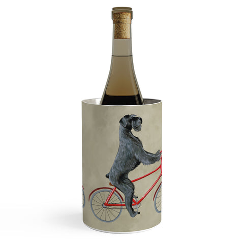 Coco de Paris Giant schnauzer on bicycle Wine Chiller