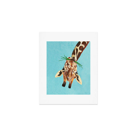 Coco de Paris Giraffe upside down Art Print