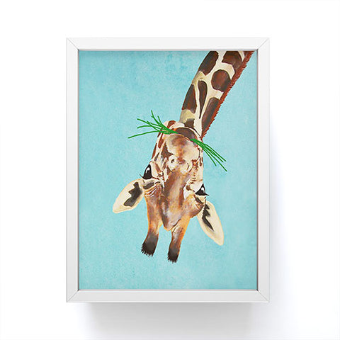 Coco de Paris Giraffe upside down Framed Mini Art Print