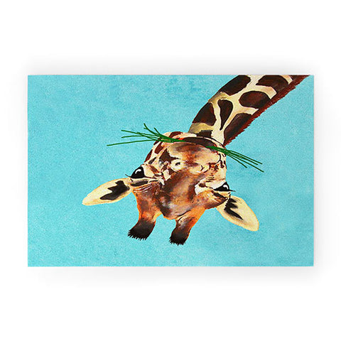Coco de Paris Giraffe upside down Welcome Mat