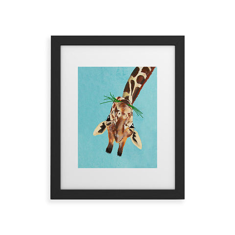 Coco de Paris Giraffe upside down Framed Art Print