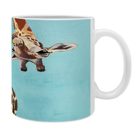 Coco de Paris Giraffe with green leaf Coffee Mug