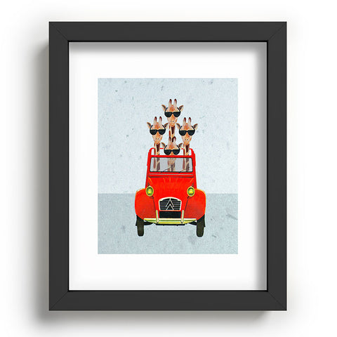 Coco de Paris Giraffes on holiday Recessed Framing Rectangle