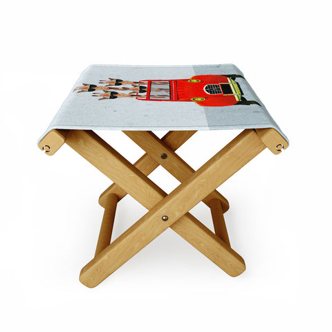Coco de Paris Giraffes on holiday Folding Stool