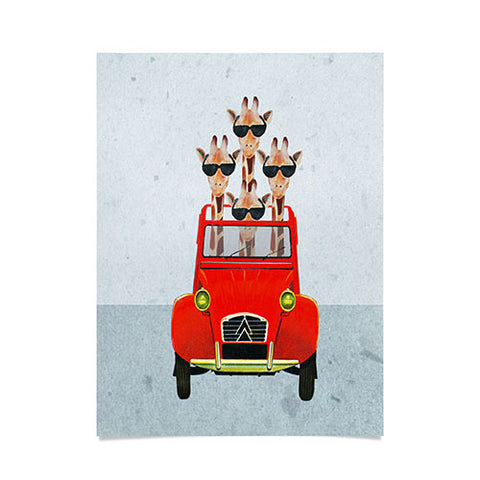 Coco de Paris Giraffes on holiday Poster