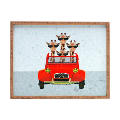 Coco de Paris Giraffes on holiday Rectangular Tray