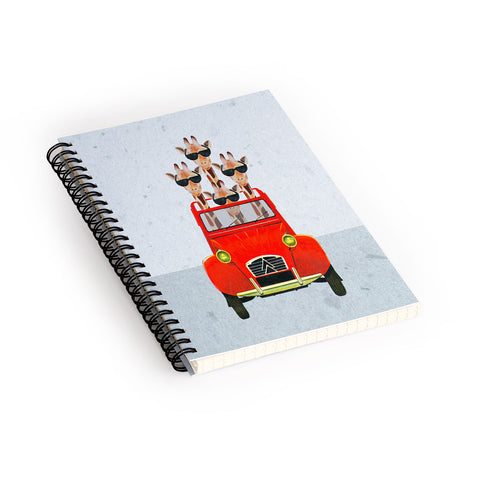 Coco de Paris Giraffes on holiday Spiral Notebook