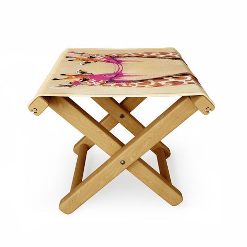 Coco de Paris Giraffes with bubblegum 2 Folding Stool