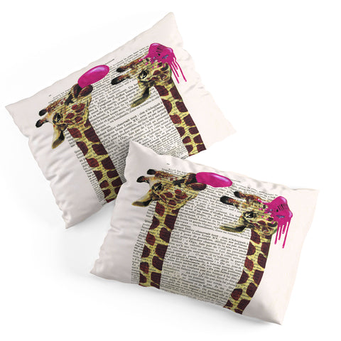 Coco de Paris Giraffes With Bubblegum Pillow Shams