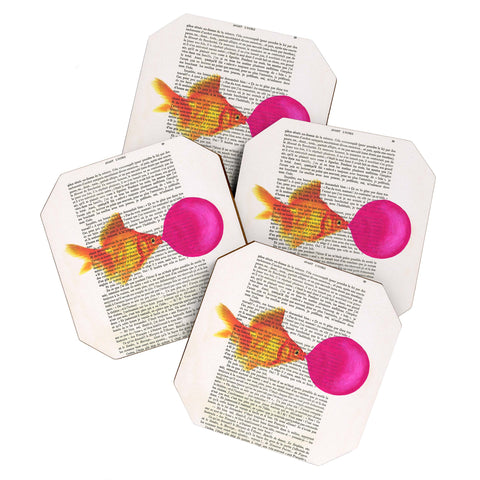 Coco de Paris Goldfish With Bubblegum Coaster Set
