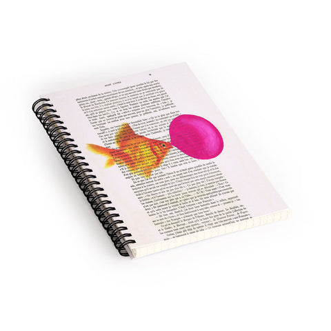 Coco de Paris Goldfish With Bubblegum Spiral Notebook