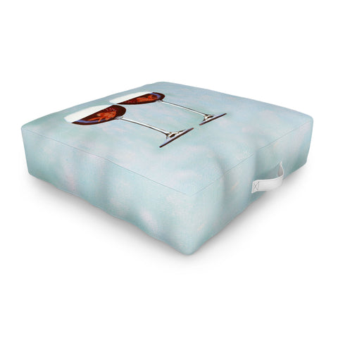 Coco de Paris Goldfishes Wine Love Outdoor Floor Cushion