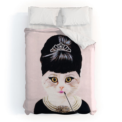 Coco de Paris Hepburn Cat Duvet Cover