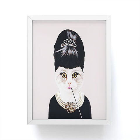 Coco de Paris Hepburn Cat Framed Mini Art Print