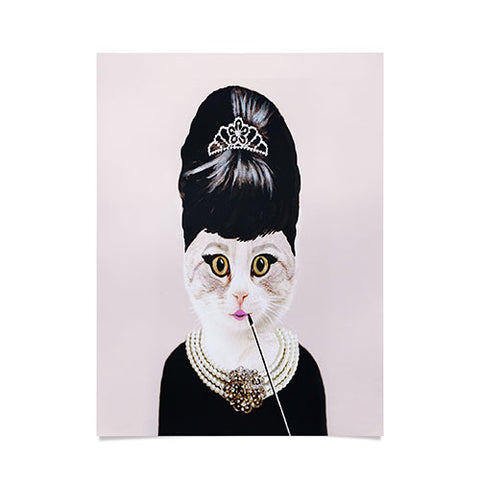 Coco de Paris Hepburn Cat Poster