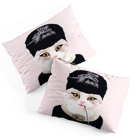 Coco de Paris Hepburn Cat Pillow Shams
