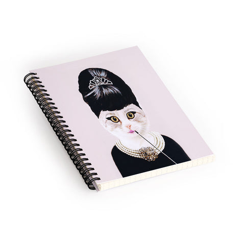 Coco de Paris Hepburn Cat Spiral Notebook