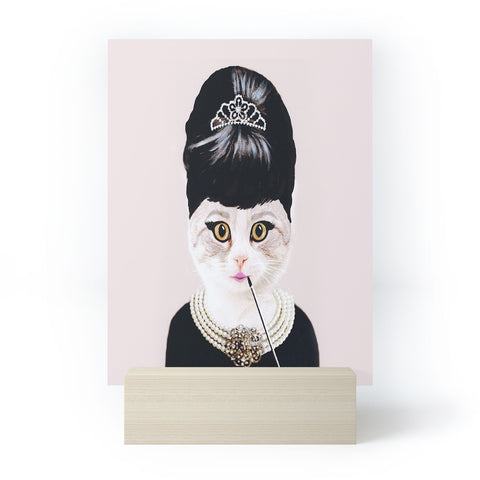 Coco de Paris Hepburn Cat Mini Art Print