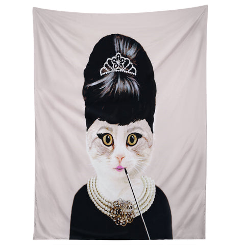 Coco de Paris Hepburn Cat Tapestry