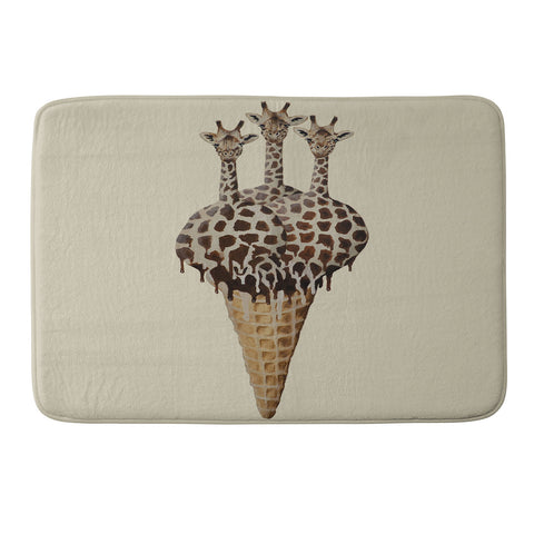 Coco de Paris Icecream giraffes Memory Foam Bath Mat