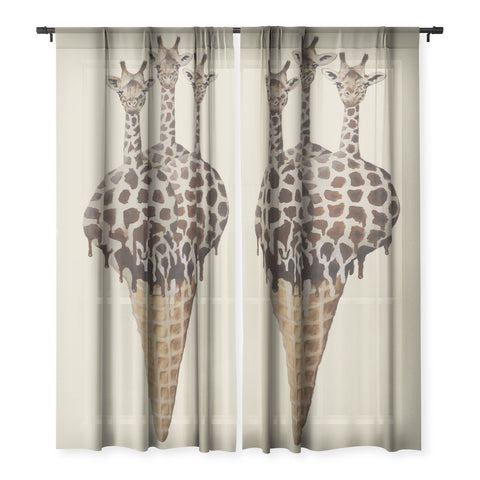 Coco de Paris Icecream giraffes Sheer Non Repeat