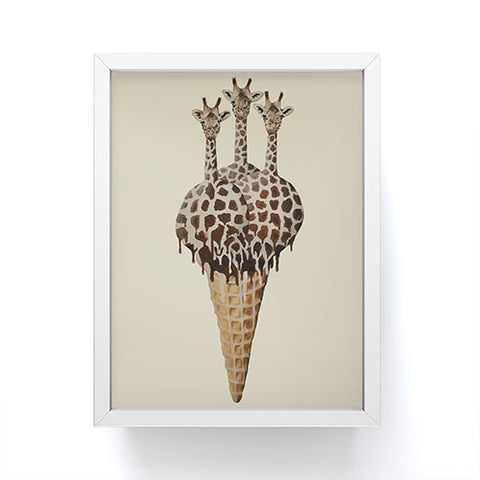 Coco de Paris Icecream giraffes Framed Mini Art Print