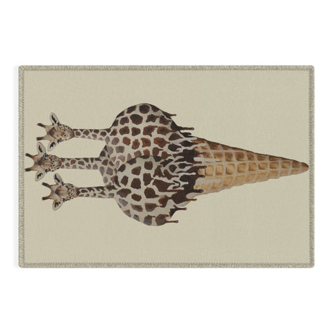 Coco de Paris Icecream giraffes Outdoor Rug