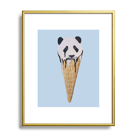 Coco de Paris Icecream panda Metal Framed Art Print
